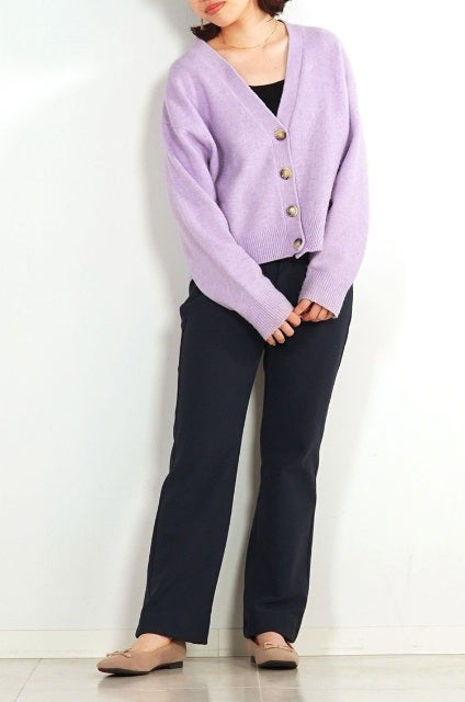 コーデュロイ風のふわもち生地で抜け感コーデ<br>【コーデュロイニット・ストレート】