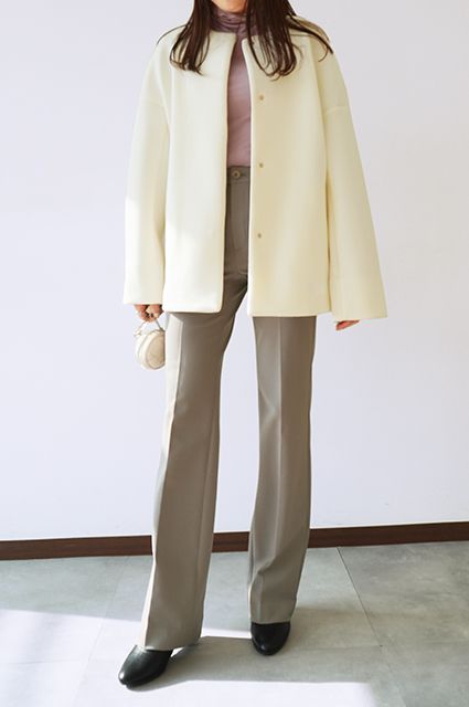 冬にはホッとあたたかな「ラテカラー」がおすすめ</br>【ミルキーダブルウォーム・ストレート】