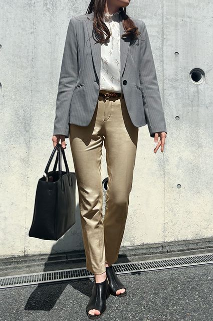 入社2年目社員のオケージョンスタイル<br>【オックスフォード・テーパード】