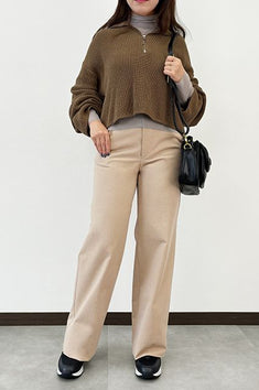 低身長スタッフのリアルBUYパンツ<br>【クラッシーチノ・ワイド】