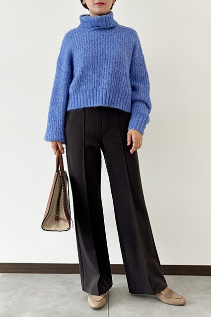 寒さに負けないおしゃれな着こなし<br>【ウォームニット・ワイド】