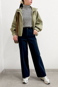 サッとジャンパーを羽織ったら大人のきれいめカジュアルに<br>【クラッシーチノ・ワイド(センタープレスあり)】