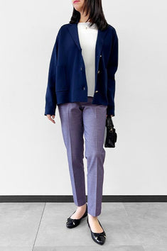 ラフな装いもきちんと感をキープし、キレイ<br>【オックスフォード・テーパード】