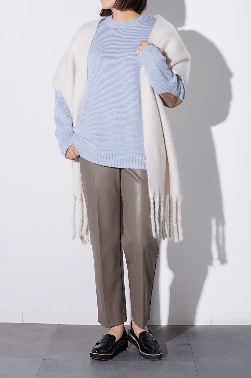 きれい目パンツをゆるっと着こなす<br>【グロッシークロス・ワイドテーパード】