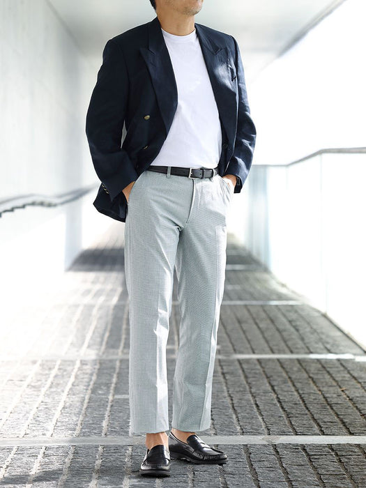 ハウンドトゥース・ストレートパンツ