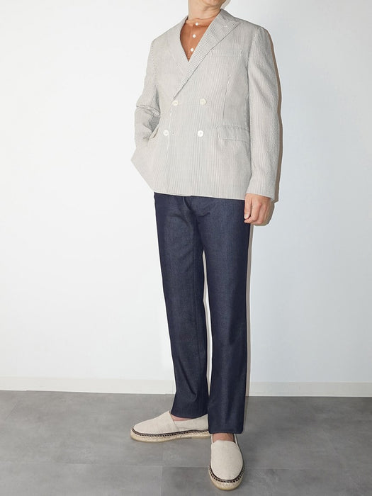 ジーンズライク・ストレートパンツ