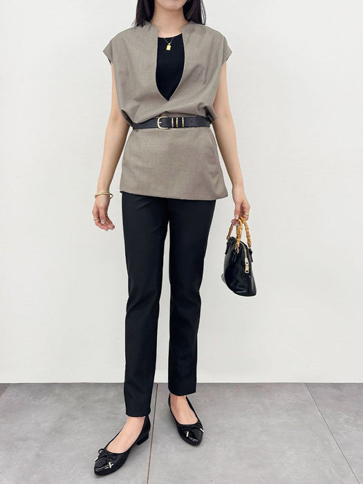 シャドウ・スリムパンツ