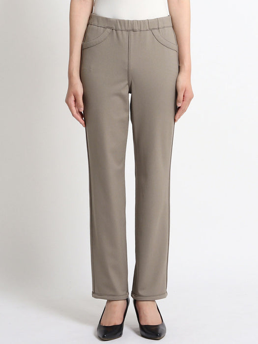 つんぱびたスムース・ストレートパンツ