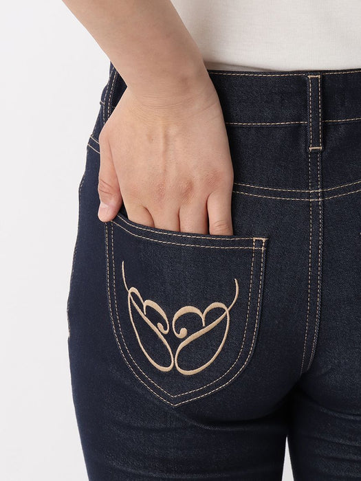 ジーンズライク・スリムパンツ