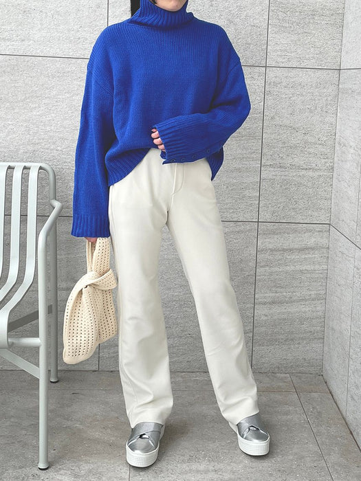 コーデュロイニット・ストレートパンツ