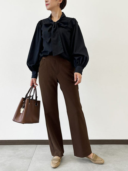 コーデュロイニット・ストレートパンツ