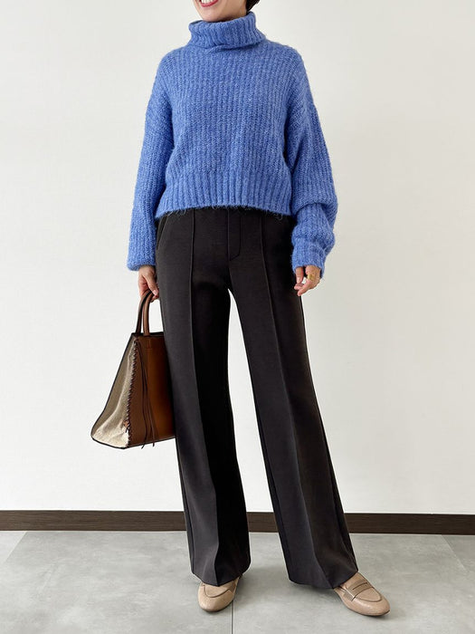 ウォームニット・ワイドパンツ