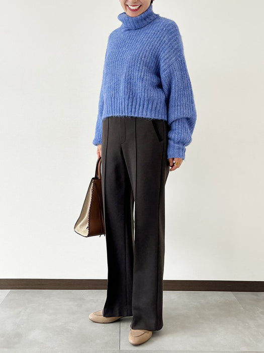 ウォームニット・ワイドパンツ