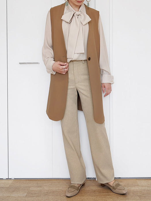 ドライウーリー・ストレートパンツ