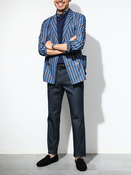 ジーンズライク・ストレートパンツ