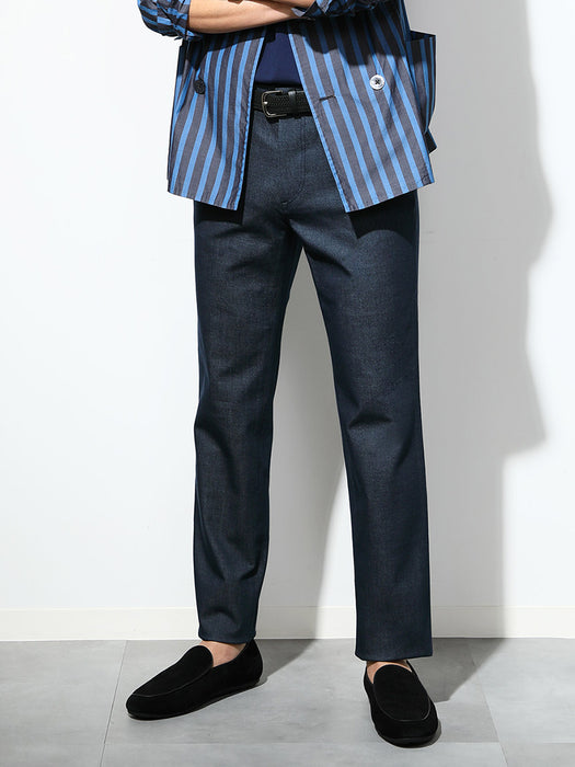 ジーンズライク・ストレートパンツ