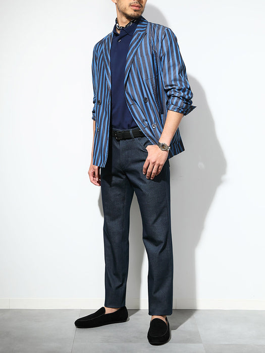 ジーンズライク・ストレートパンツ