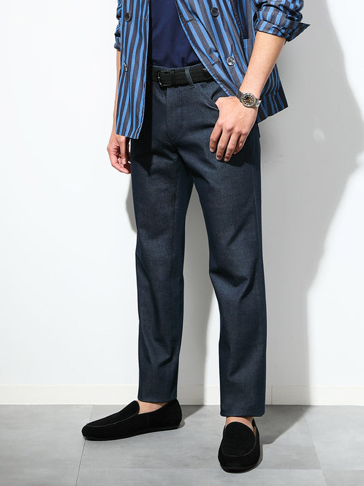 ジーンズライク・ストレートパンツ