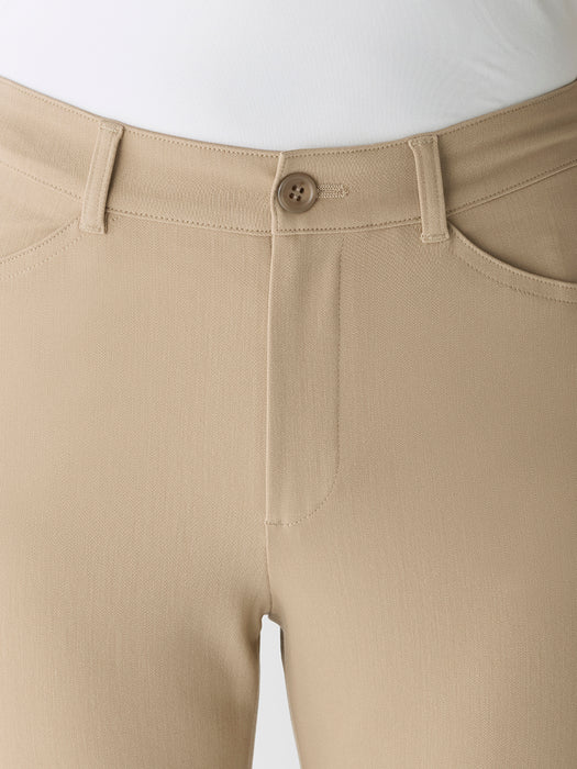 サテン・スリムパンツ