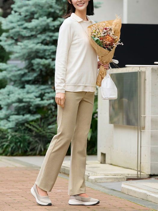 ドライウーリー・ストレートパンツ