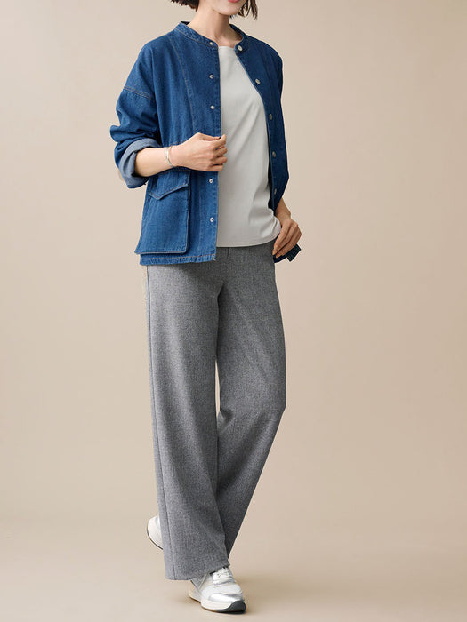 ドライウーリー・ワイドパンツ