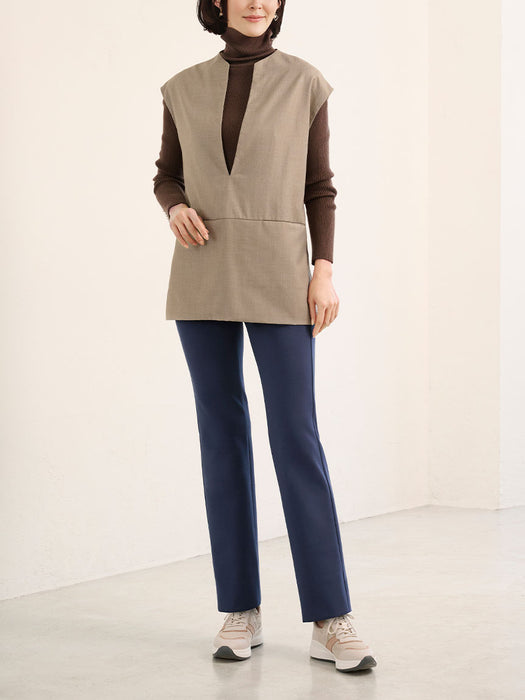 ベーシックニット・ストレートパンツ