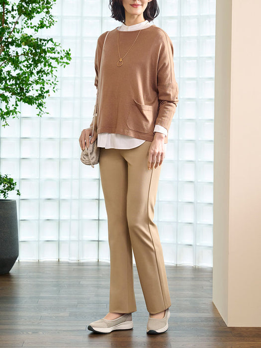 ベーシックニット・ストレートパンツ