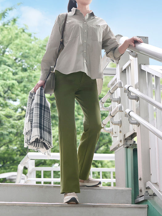 コットン+3・スニーカーカットパンツ