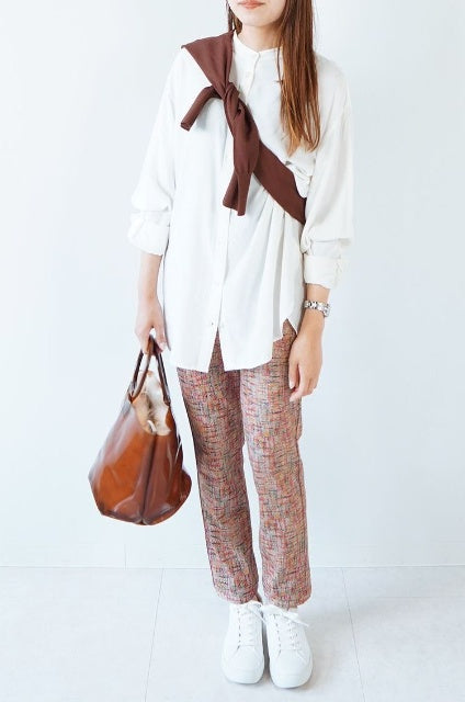 「たすき掛け」で感度の高い着こなし！<br>【つんぱびたスムース・スリム】