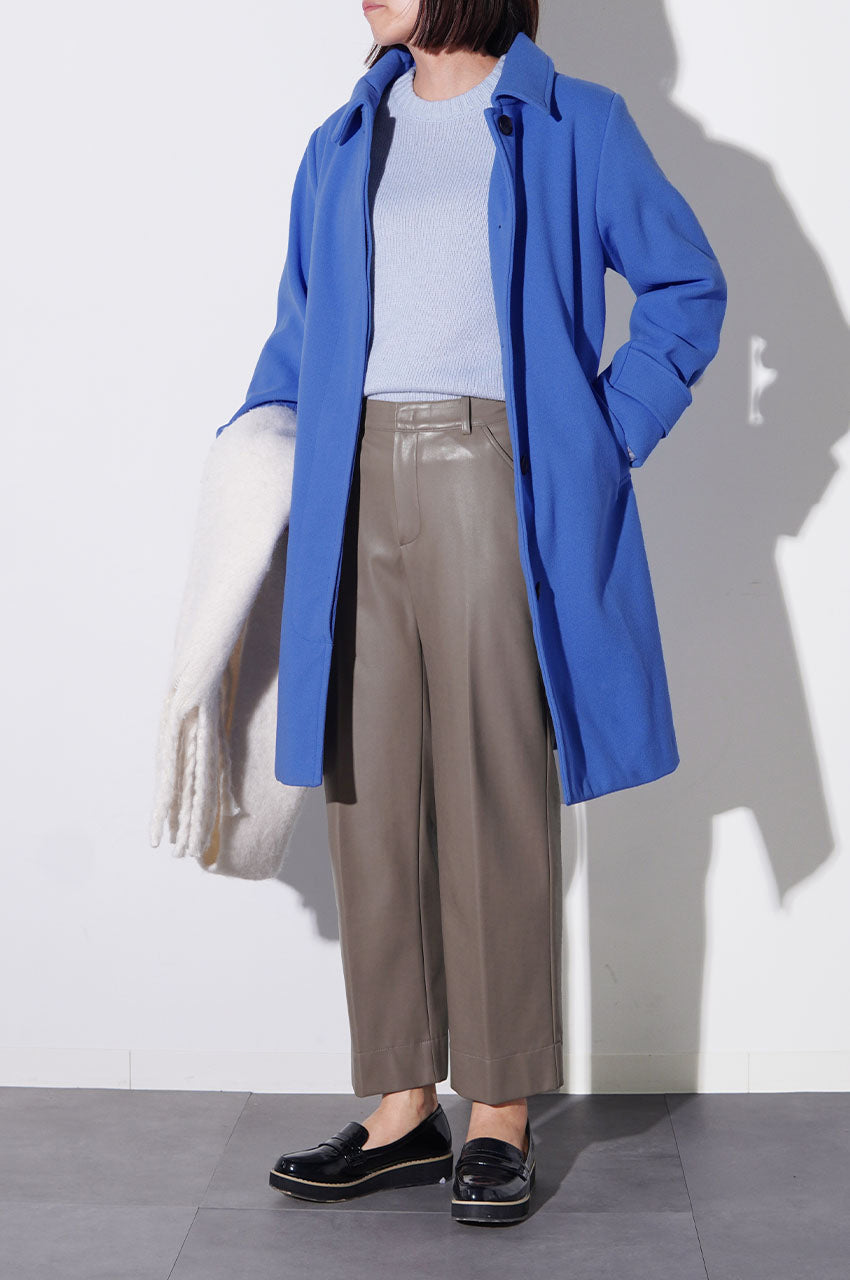 推しカラーコーデも卒なくまとめる上品パンツ<br>【グロッシークロス・ワイドテーパード】