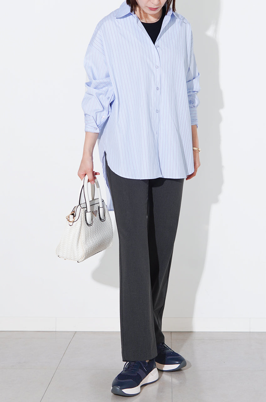 きれいめもカジュアルも決まる万能チャコール<br>【ジョーゼット・ストレート】