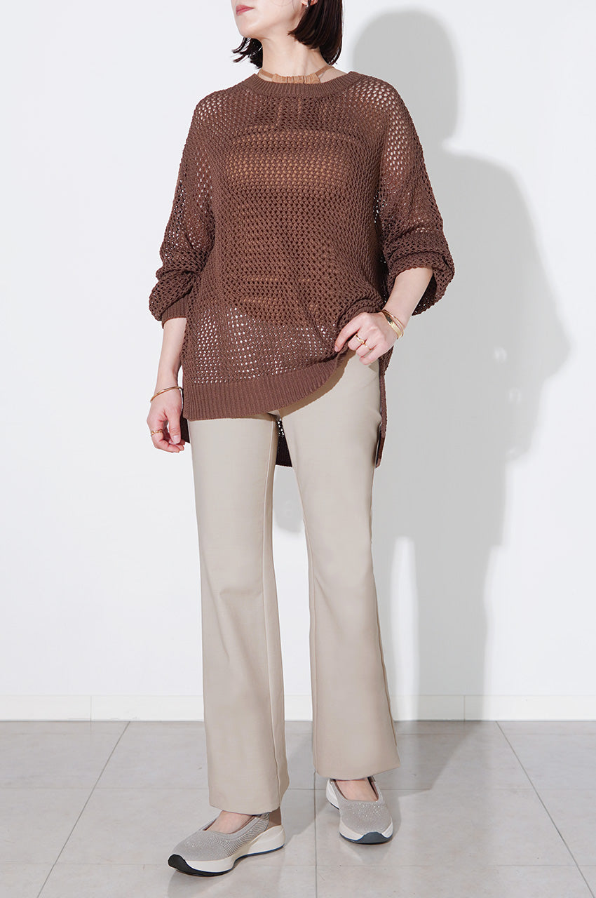 やわらかサンドベージュの上品バランス<br>【コットン+3・スニーカーカット】