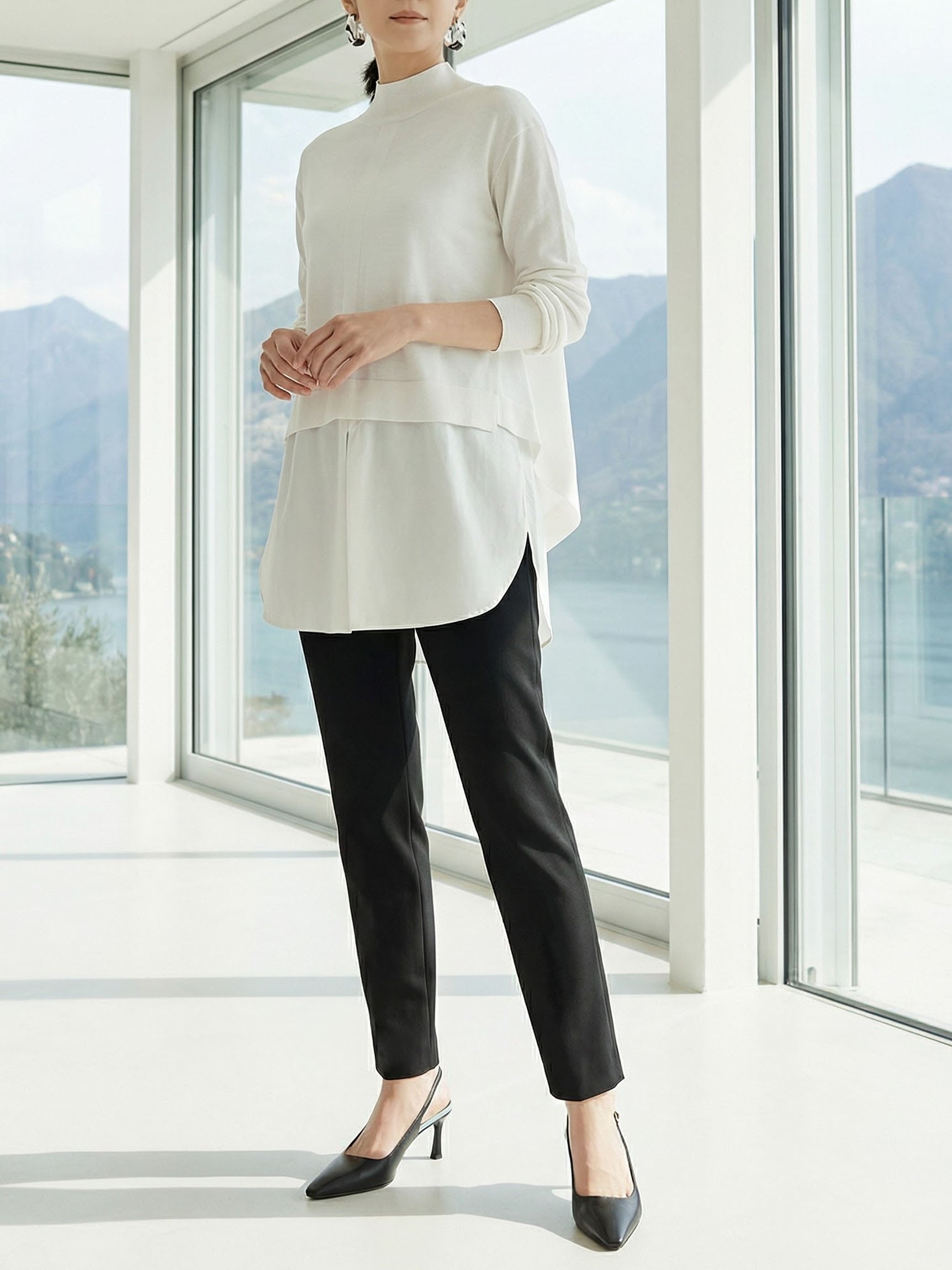 シャドウ・スリムパンツ