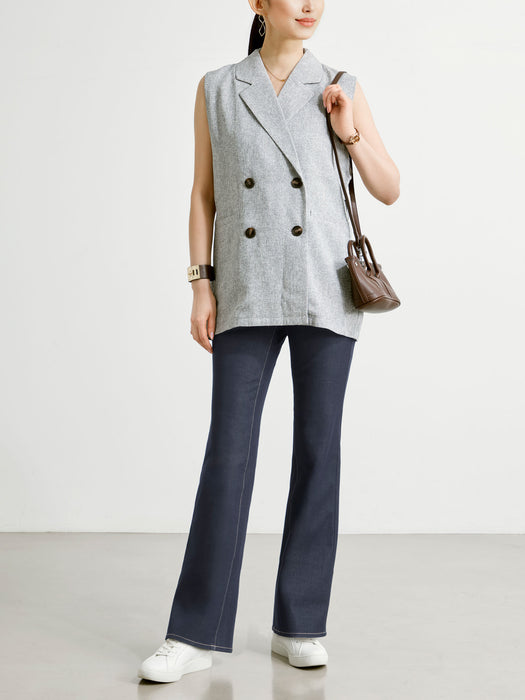 ジーンズライク+3・スニーカーカットパンツ