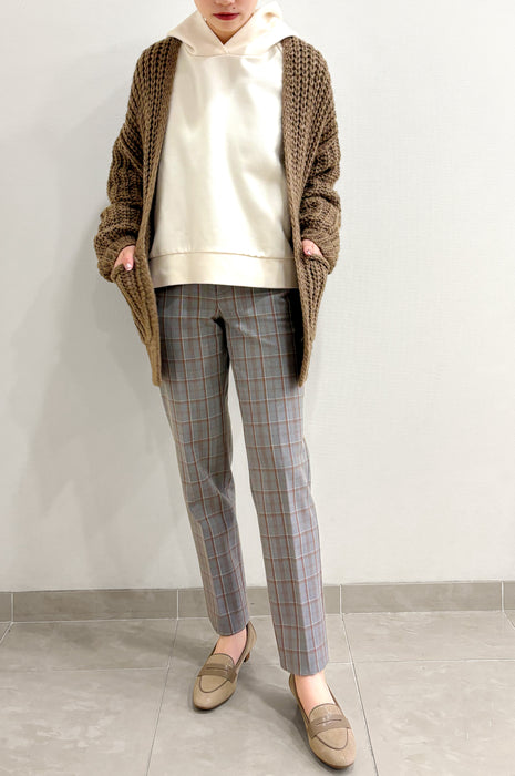 身長:162cm 裾上げなし、Mサイズ着用、#93グレージュ