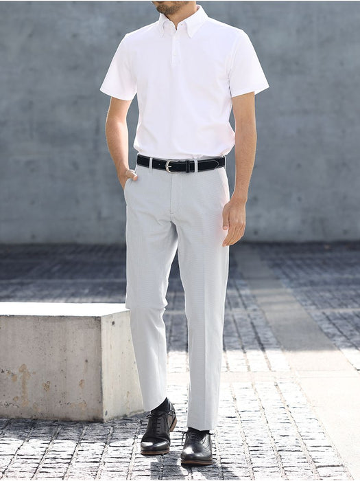 Button-down polo shirts