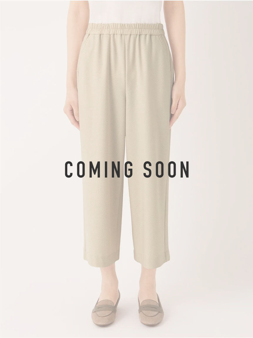 【夏季限定】ライトサッカー・ワイドクロップドパンツ