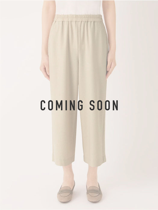 【夏季限定】ライトサッカー・ワイドクロップドパンツ