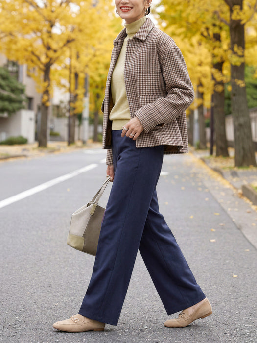 Classic Chino Wide Pants (with Center Press)