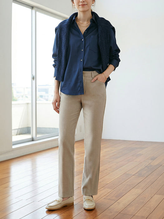 ジョーゼット・ストレートパンツ