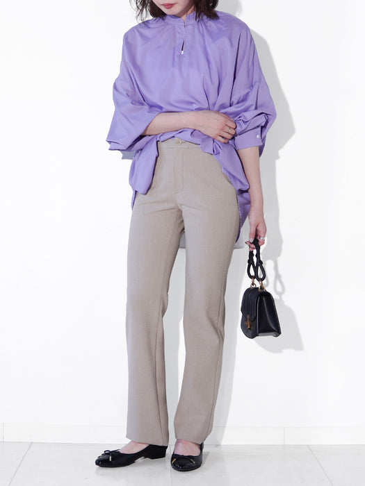 ジョーゼット・ストレートパンツ