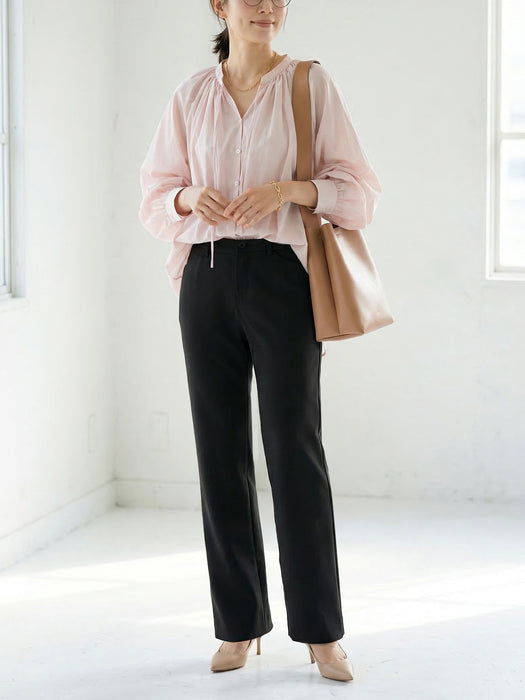 ジョーゼット・ストレートパンツ