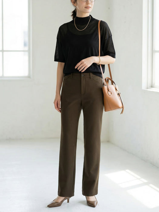 ジョーゼット・ストレートパンツ