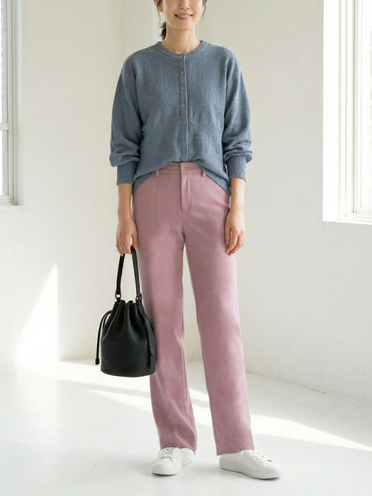 ジョーゼット・ストレートパンツ