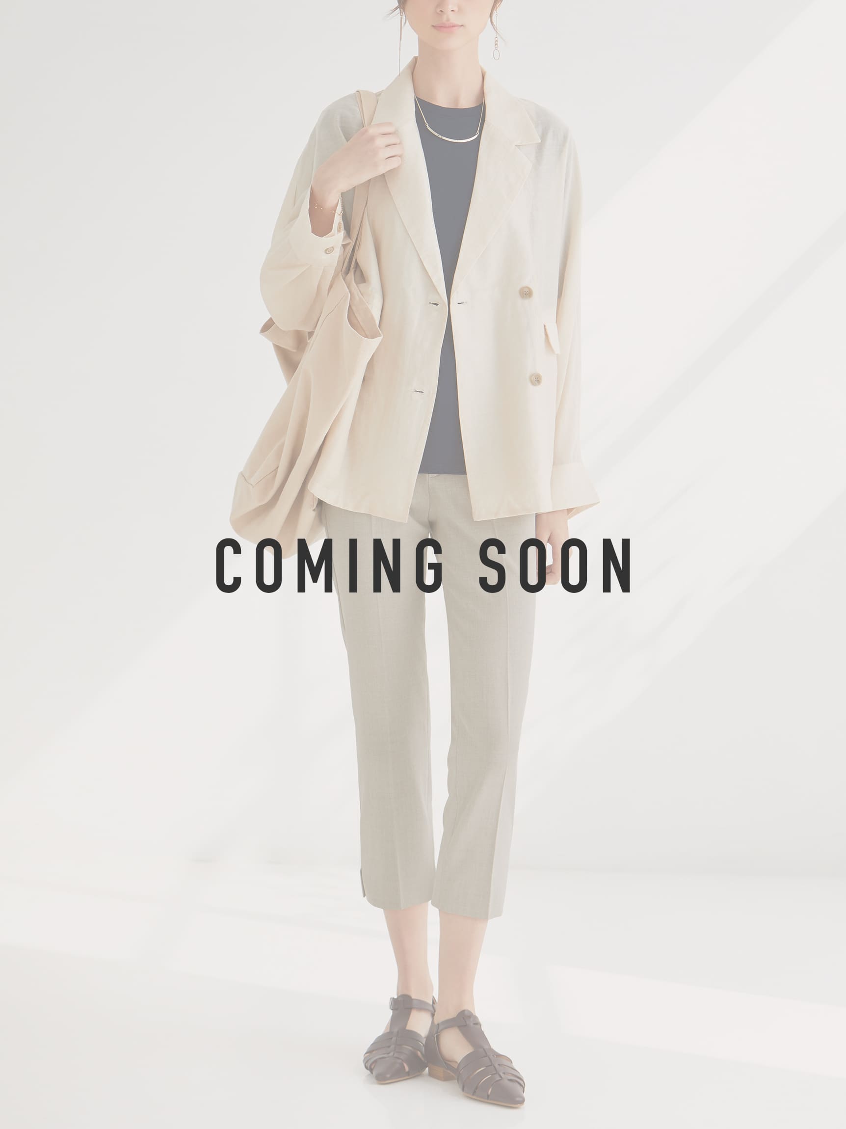 【夏季限定】ジョーゼット・スリットクロップドパンツ