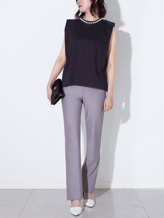 シャドウ・ストレートパンツ