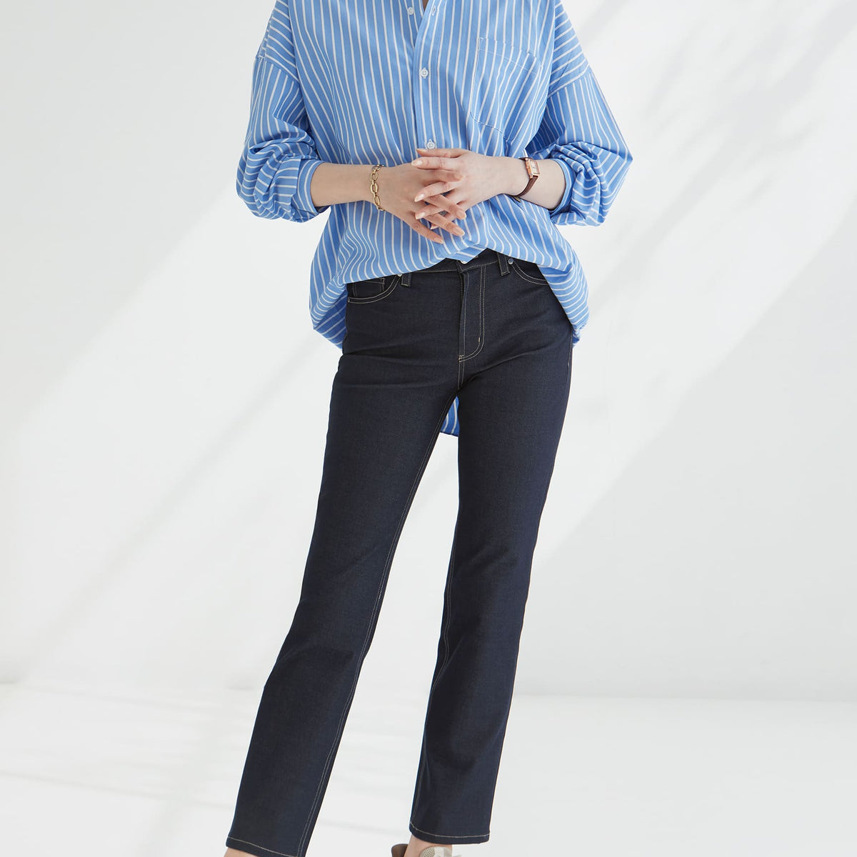 ジーンズライク・ストレートパンツ — B-THREE（ビースリー）｜公式通販