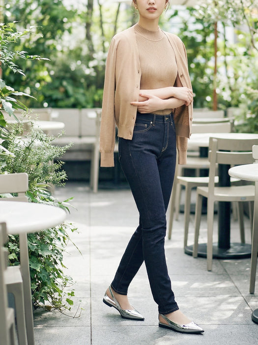 ジーンズライク・スリムパンツ