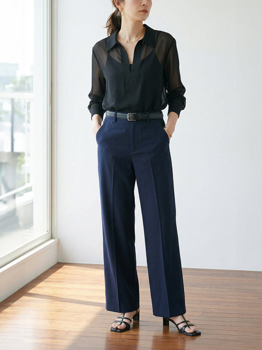 クラッシーチノ・ワイドパンツ(センタープレスあり)