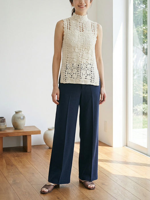 クラッシーチノ・ワイドパンツ(センタープレスあり)